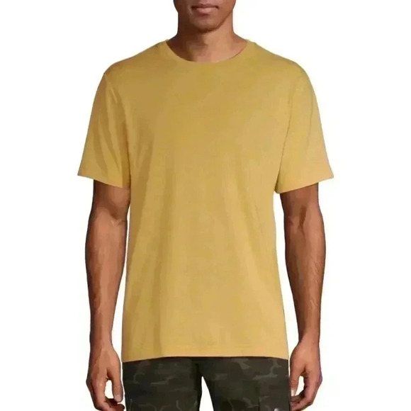 𝅺George Men's Golden Curry Cotton Crew Neck Short Sleeve T-Shirt NEW - Picture 1 of 9